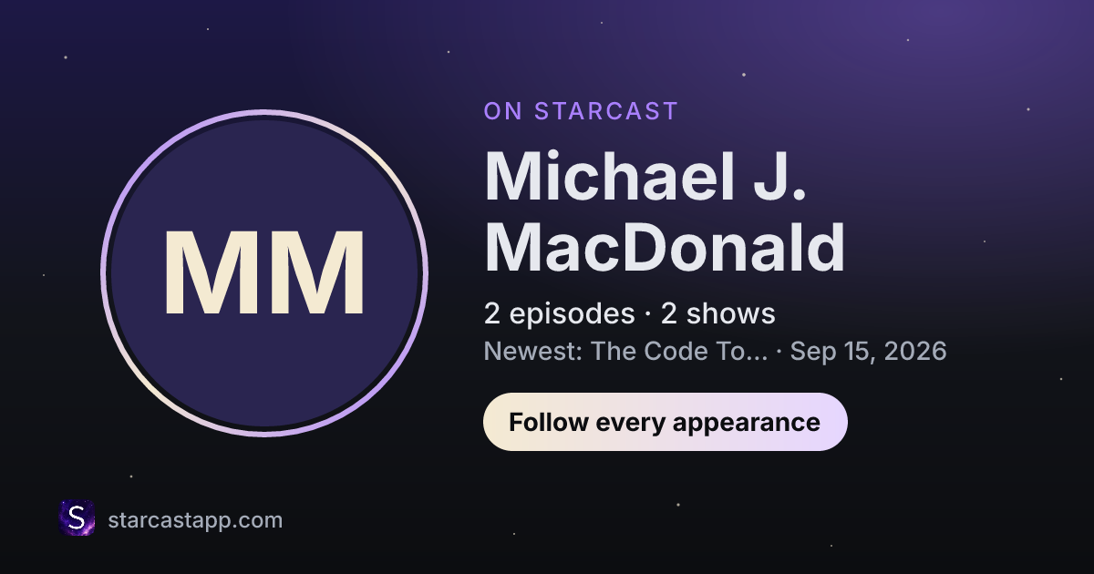 The preview card for Michael J. MacDonald