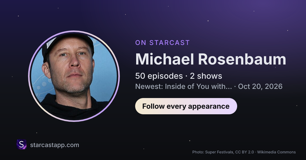 The preview card for Michael Rosenbaum