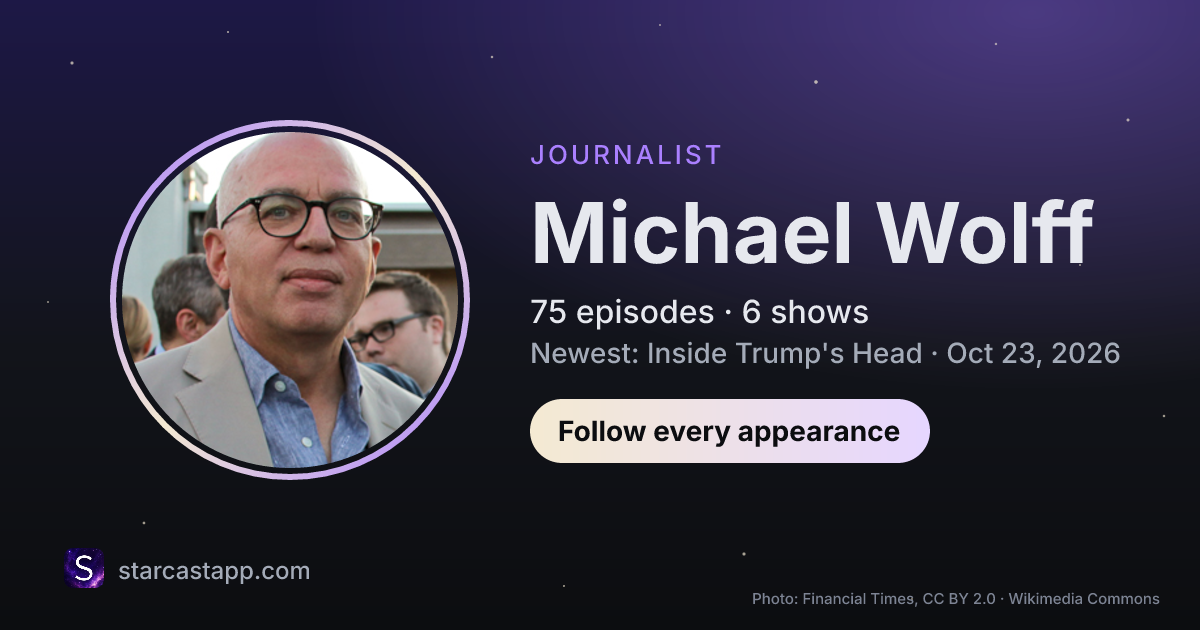 The preview card for Michael Wolff