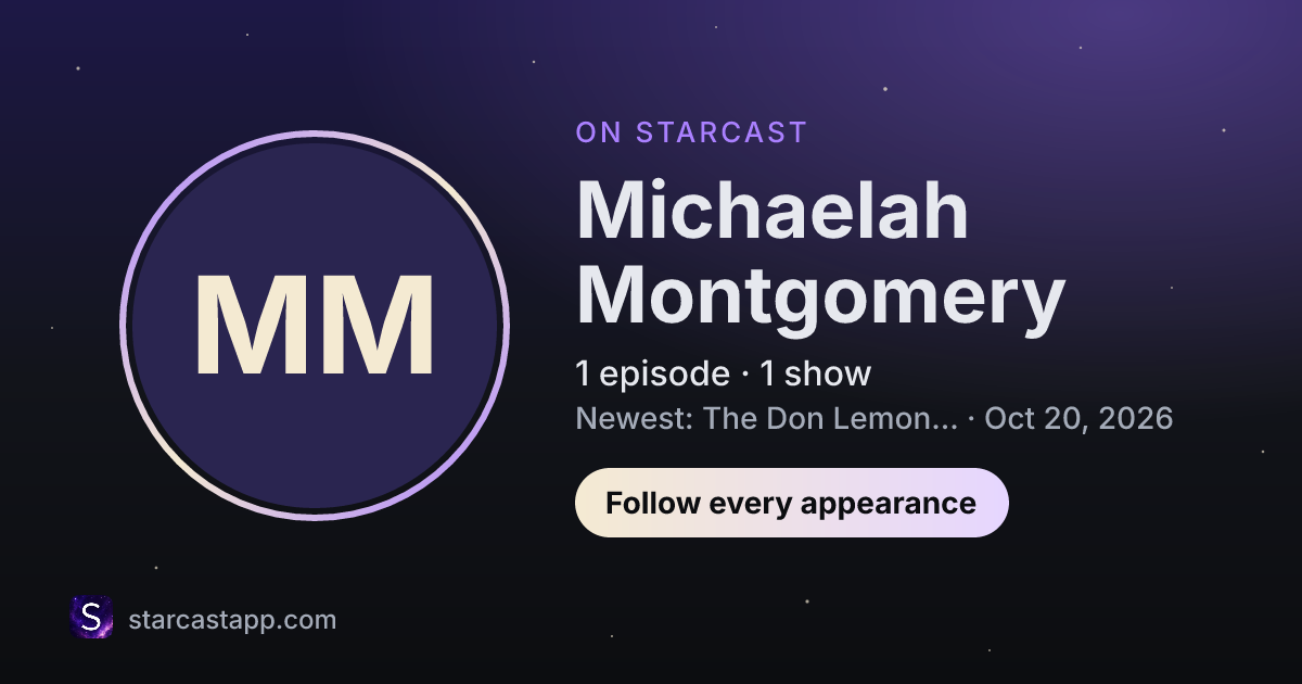 The preview card for Michaelah Montgomery