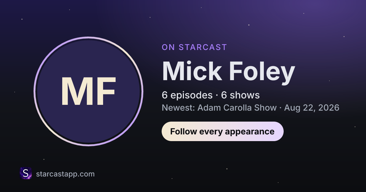 The preview card for Mick Foley