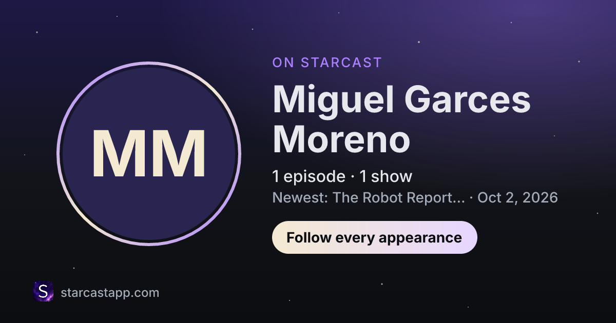 The preview card for Miguel Garces Moreno