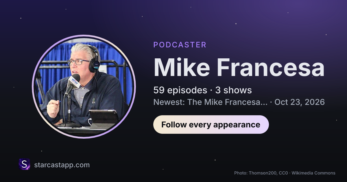 The preview card for Mike Francesa