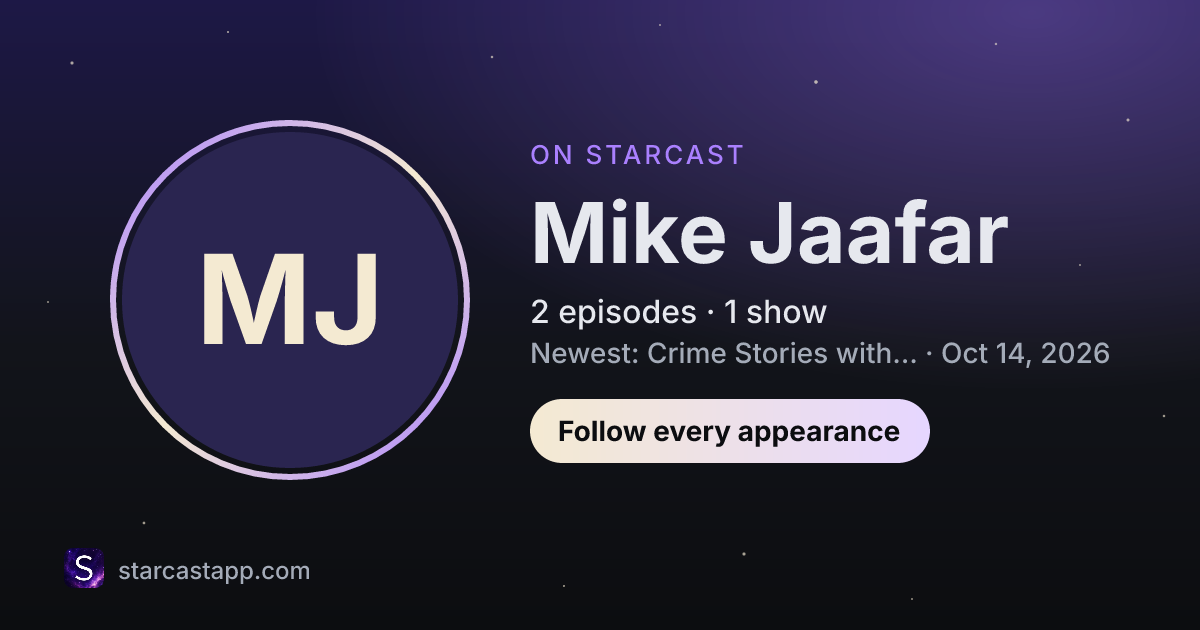 The preview card for Mike Jaafar
