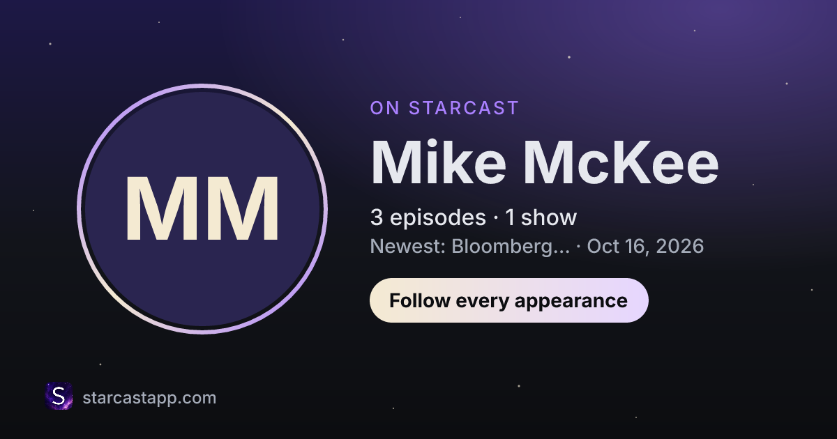 The preview card for Mike McKee