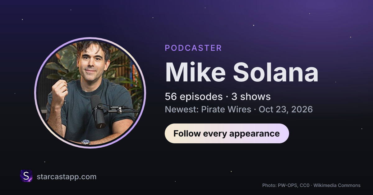 The preview card for Mike Solana