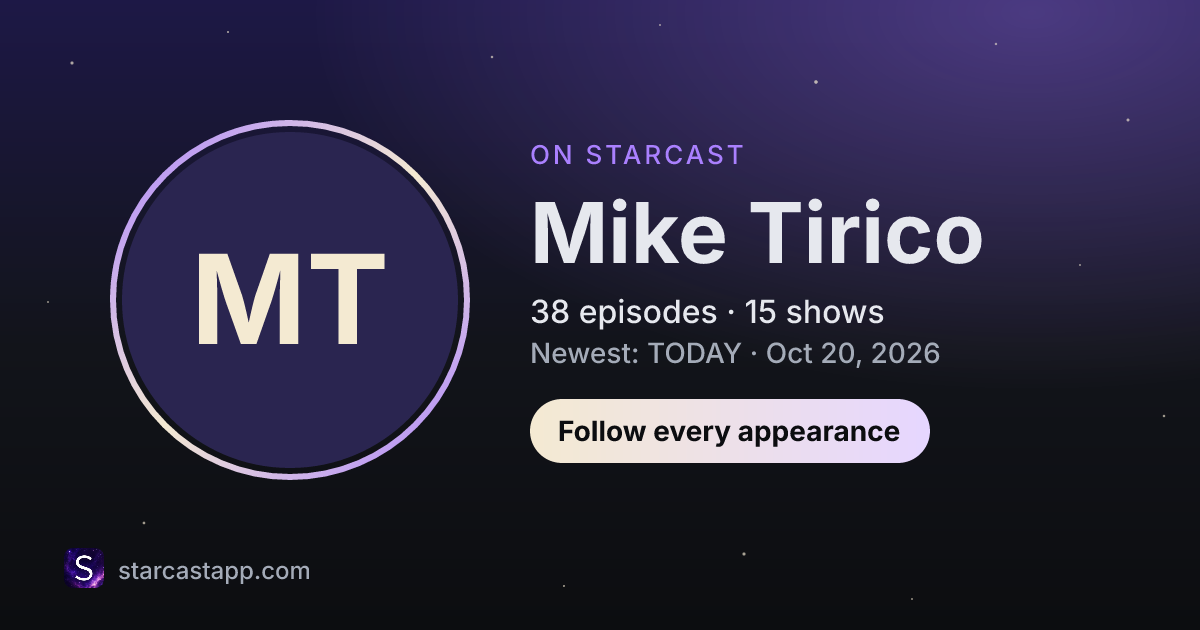 The preview card for Mike Tirico