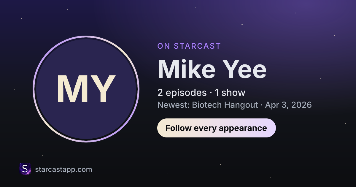 The preview card for Mike Yee