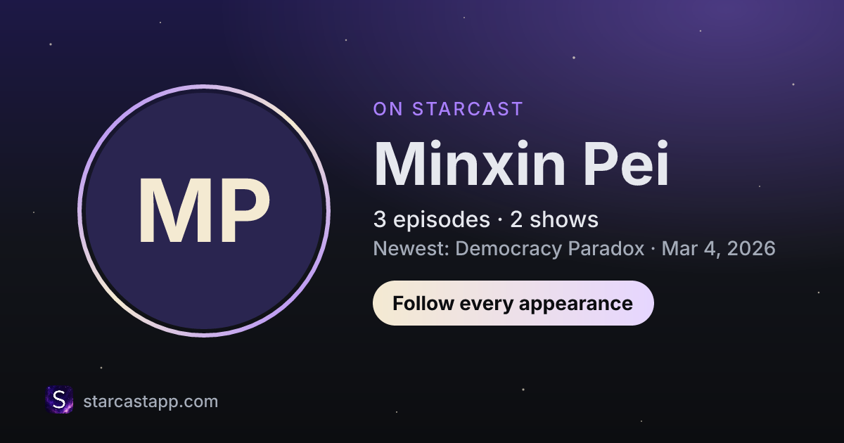 The preview card for Minxin Pei