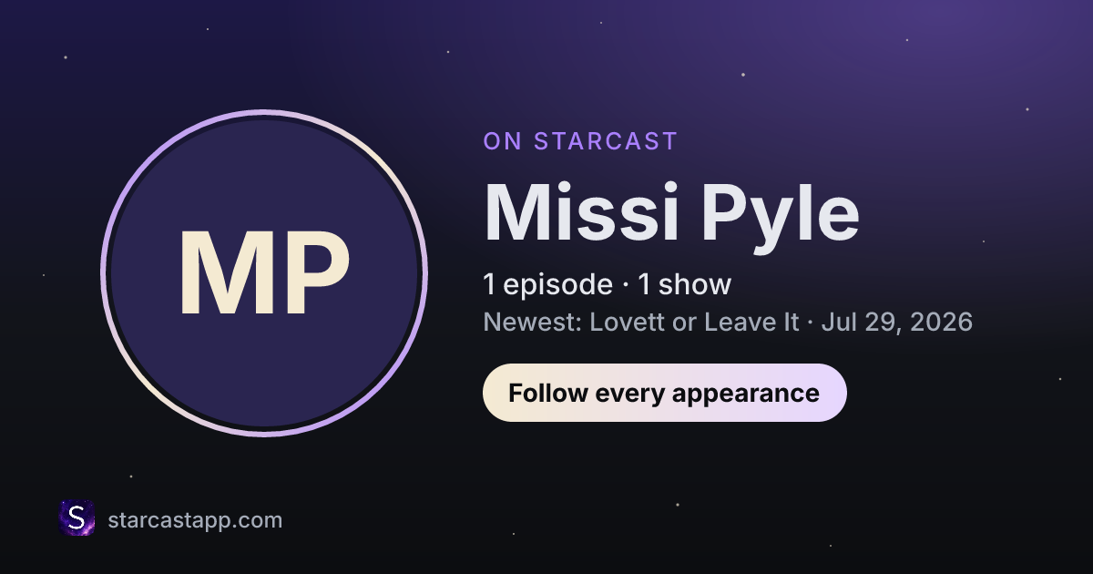 The preview card for Missi Pyle