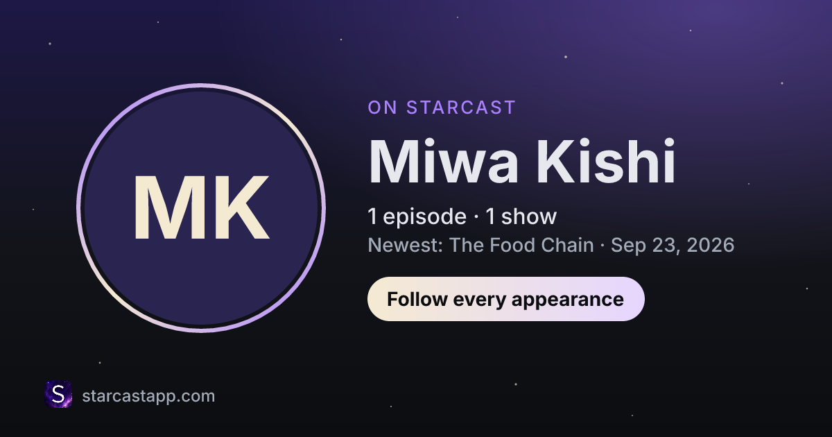 The preview card for Miwa Kishi