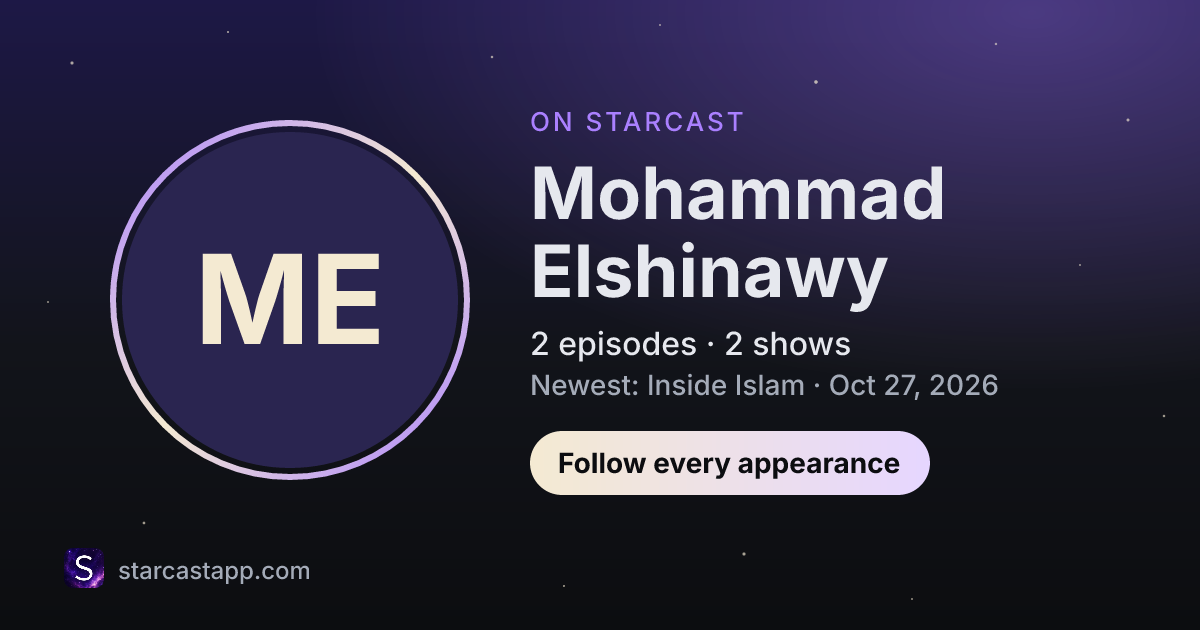 The preview card for Mohammad Elshinawy