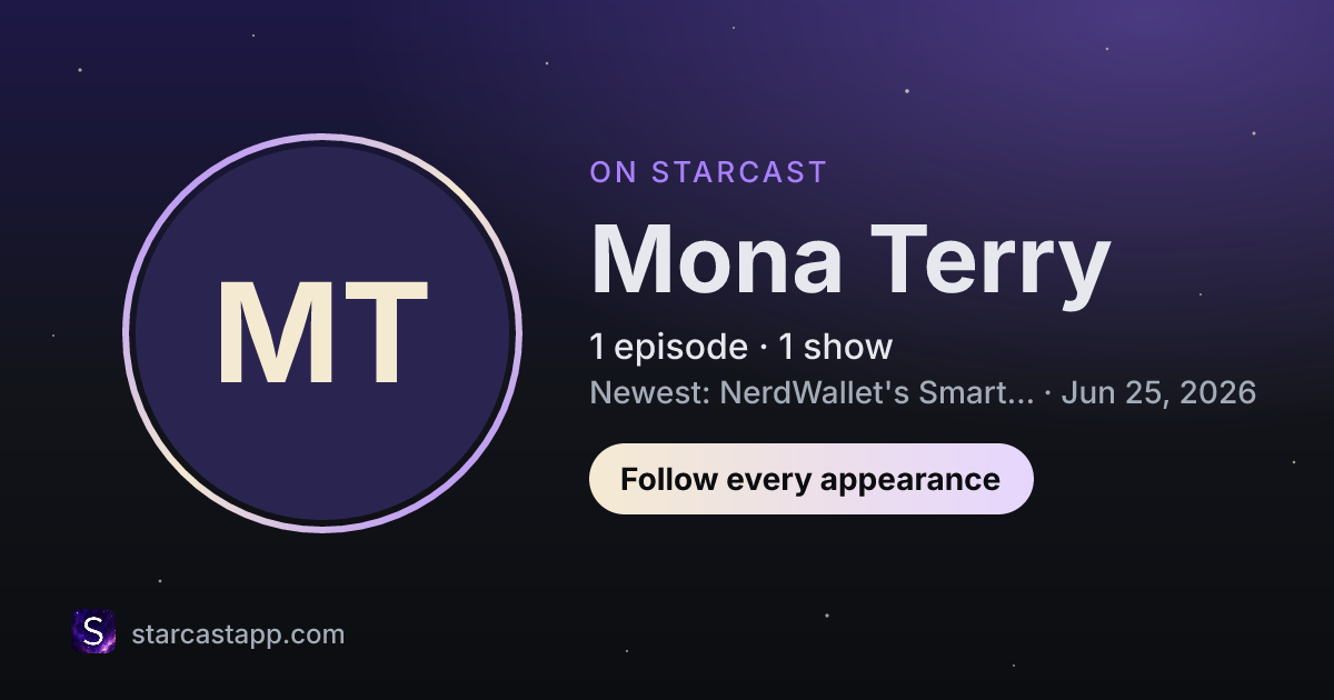 The preview card for Mona Terry