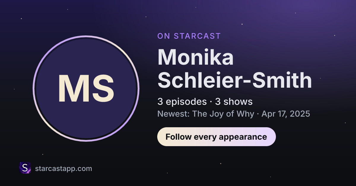 The preview card for Monika Schleier-Smith