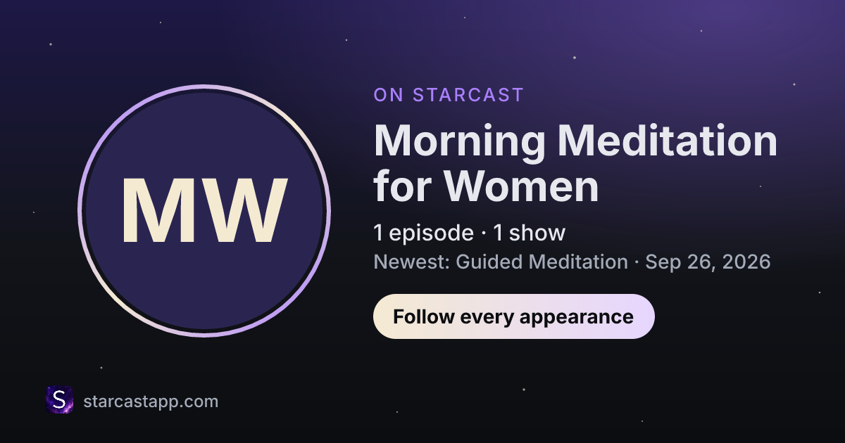 The preview card for Morning Meditation for Women