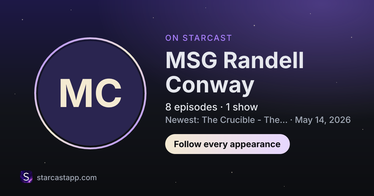 The preview card for MSG Randell Conway