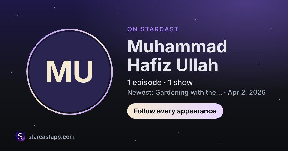 The preview card for Muhammad Hafiz Ullah