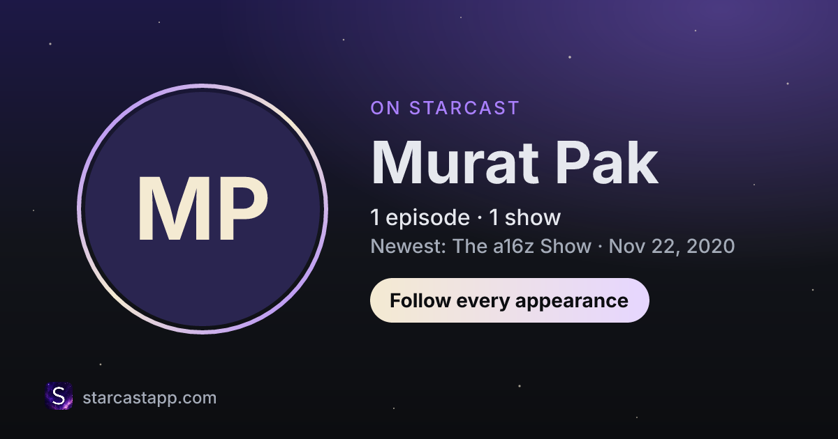 The preview card for Murat Pak