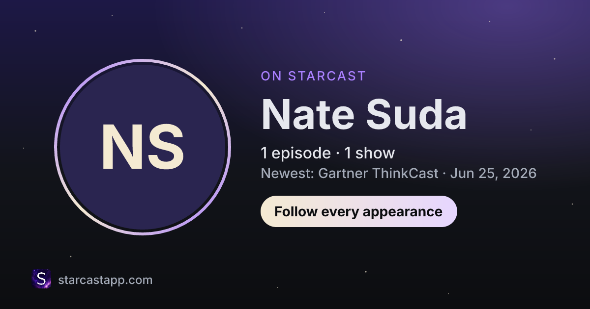 The preview card for Nate Suda
