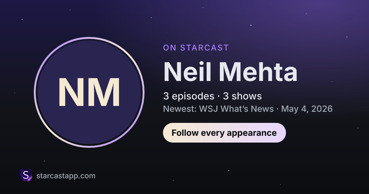 The preview card for Neil Mehta