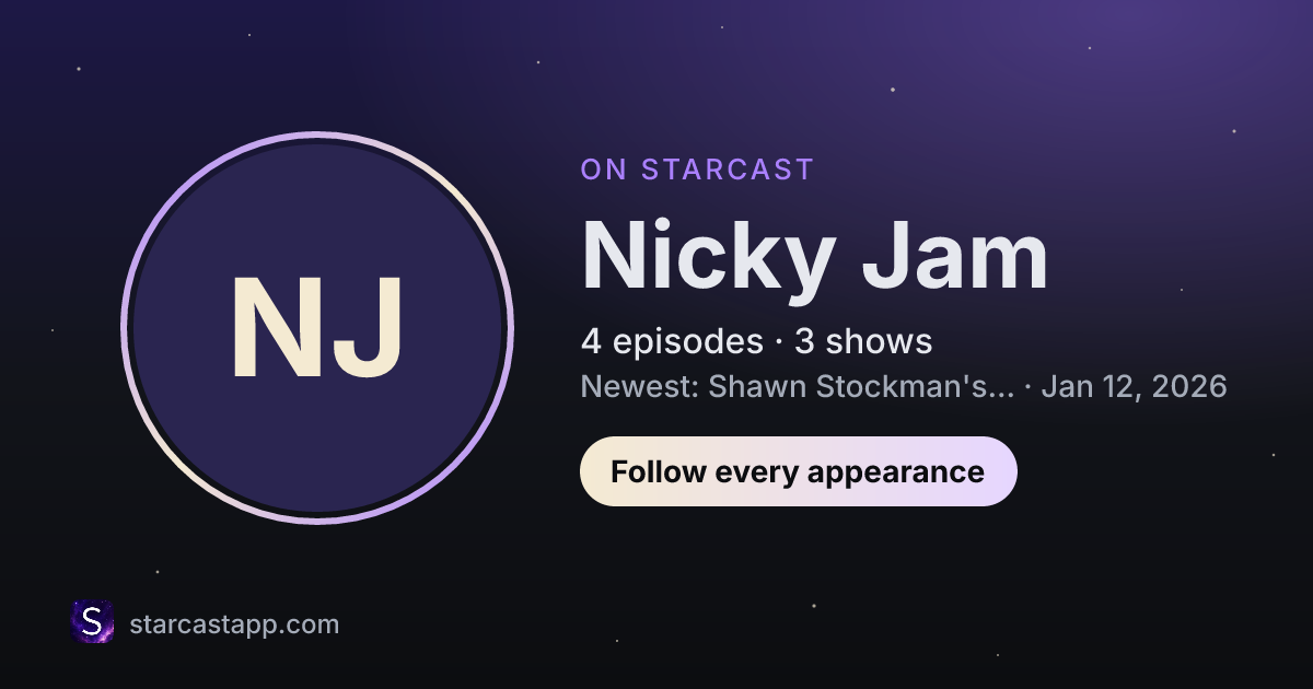 The preview card for Nicky Jam