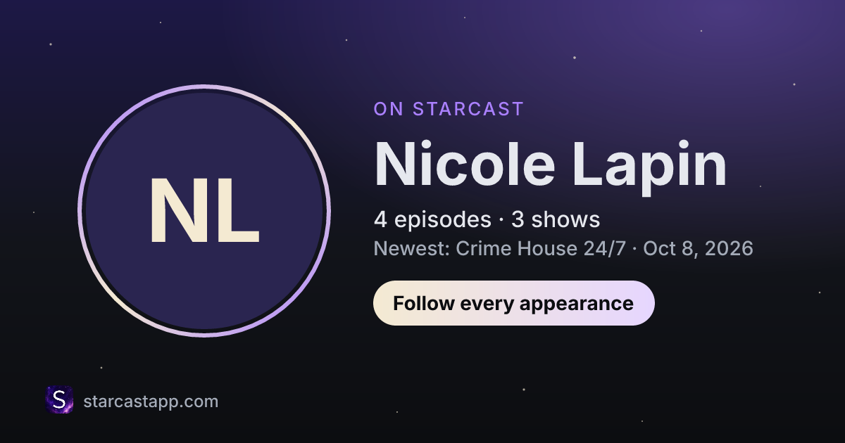 The preview card for Nicole Lapin