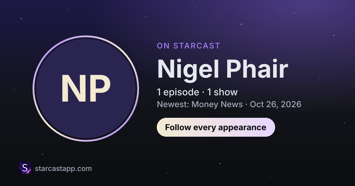 The preview card for Nigel Phair