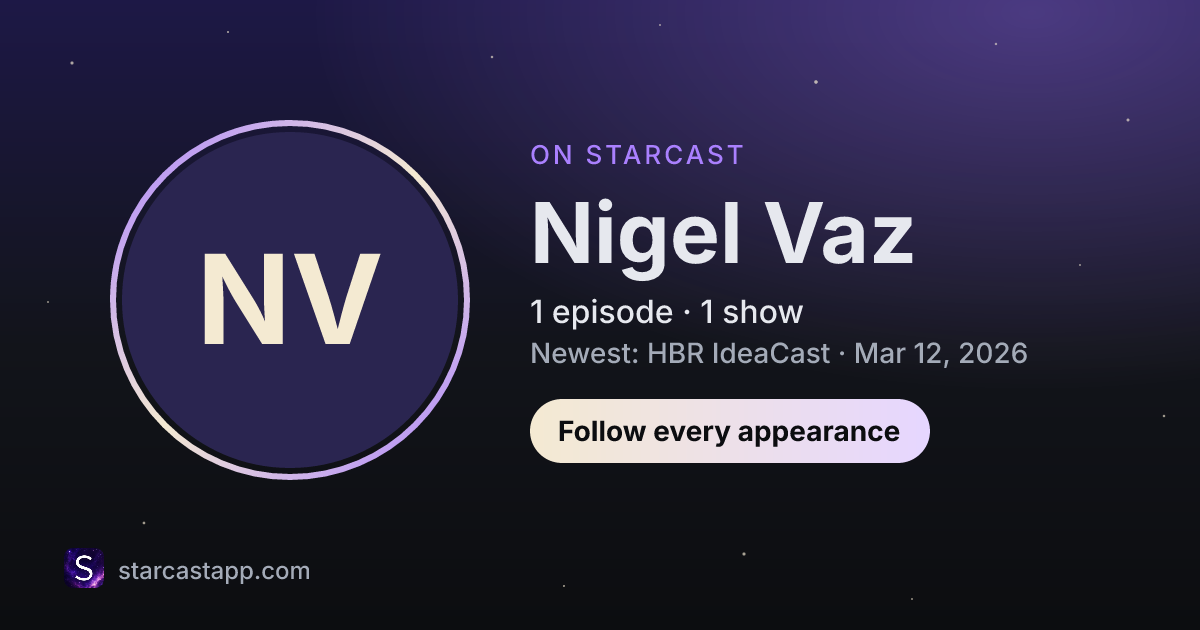 The preview card for Nigel Vaz