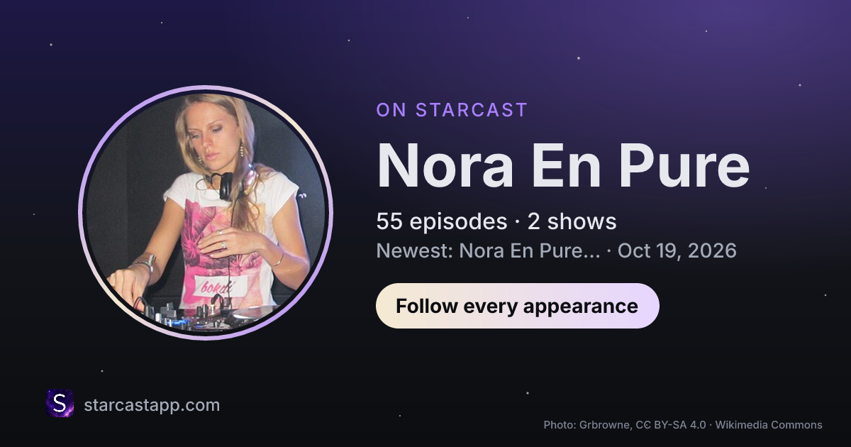 The preview card for Nora En Pure