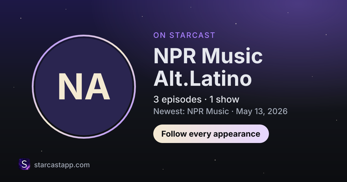 The preview card for NPR Music Alt.Latino