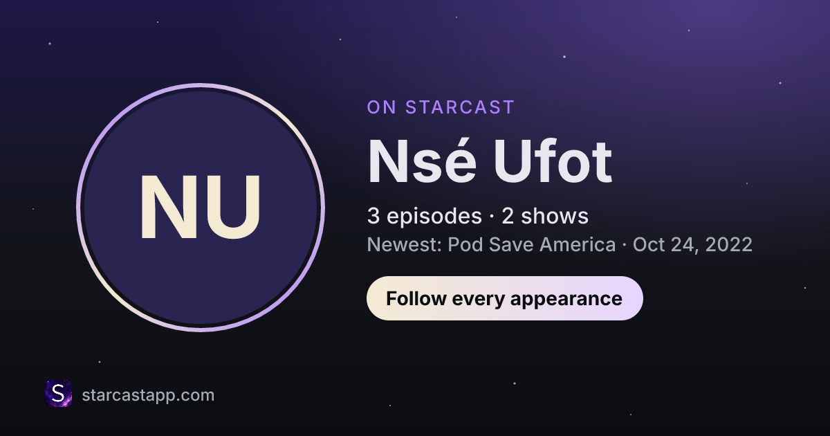 The preview card for Nsé Ufot