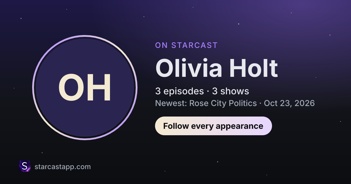 The preview card for Olivia Holt