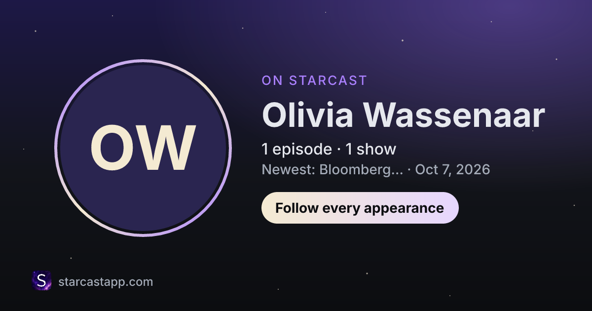 The preview card for Olivia Wassenaar