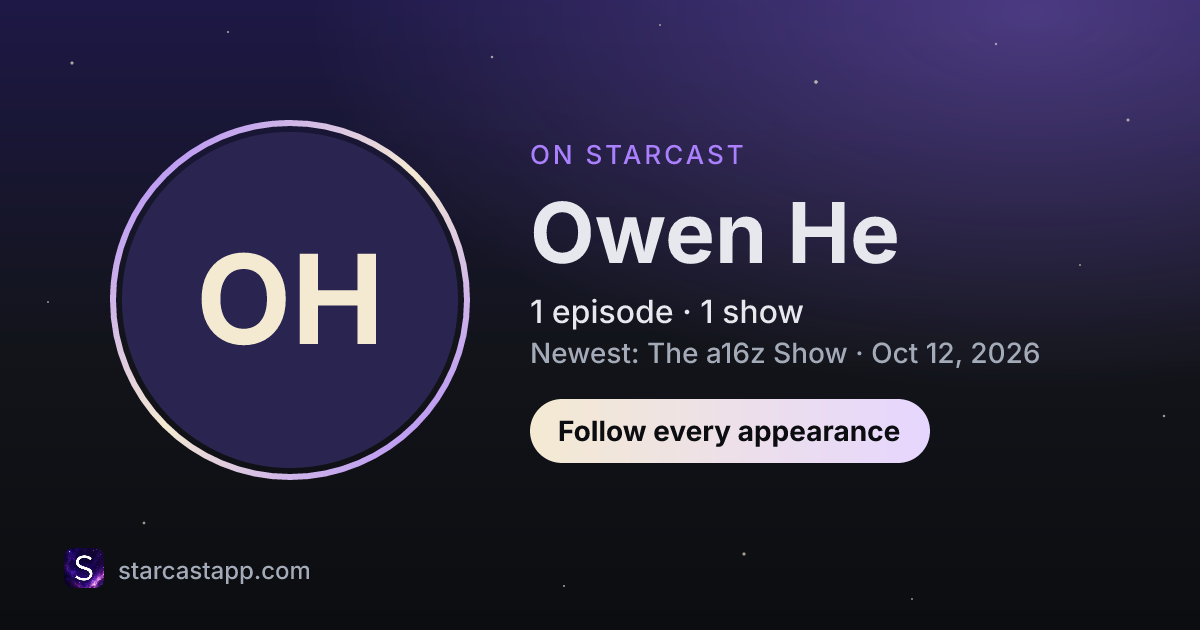 The preview card for Owen He