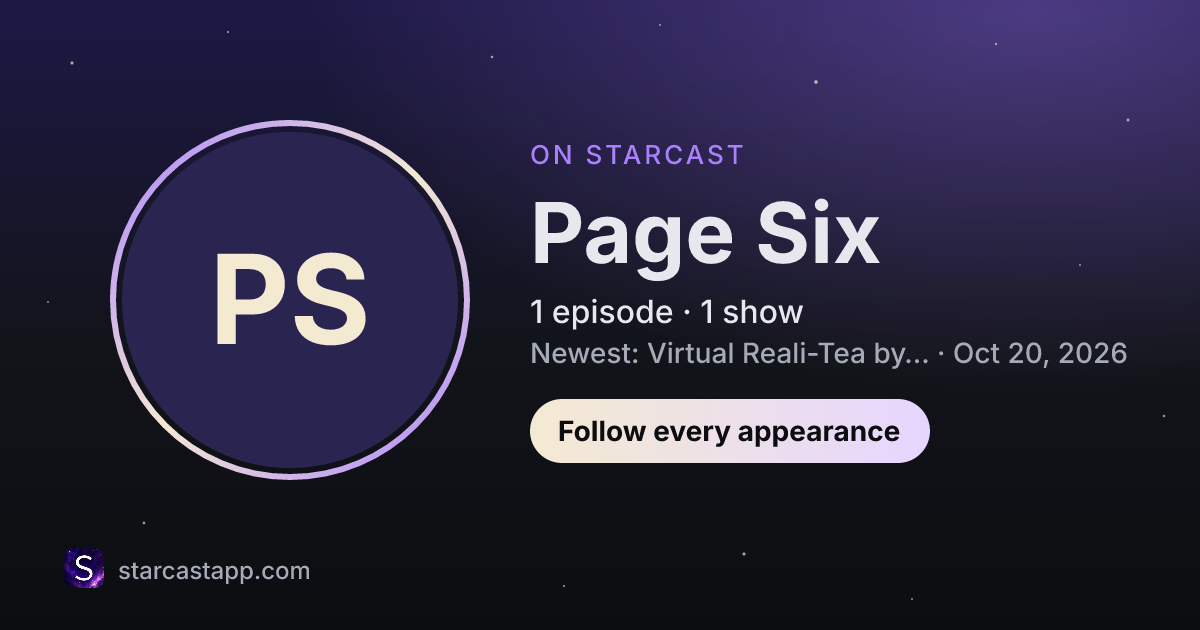 The preview card for Page Six