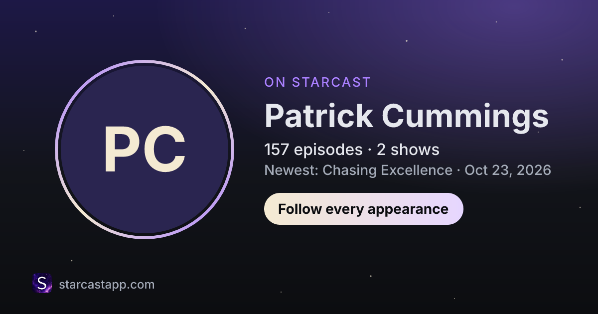 The preview card for Patrick Cummings