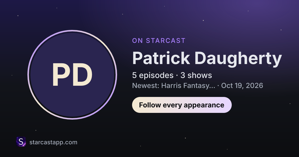 The preview card for Patrick Daugherty