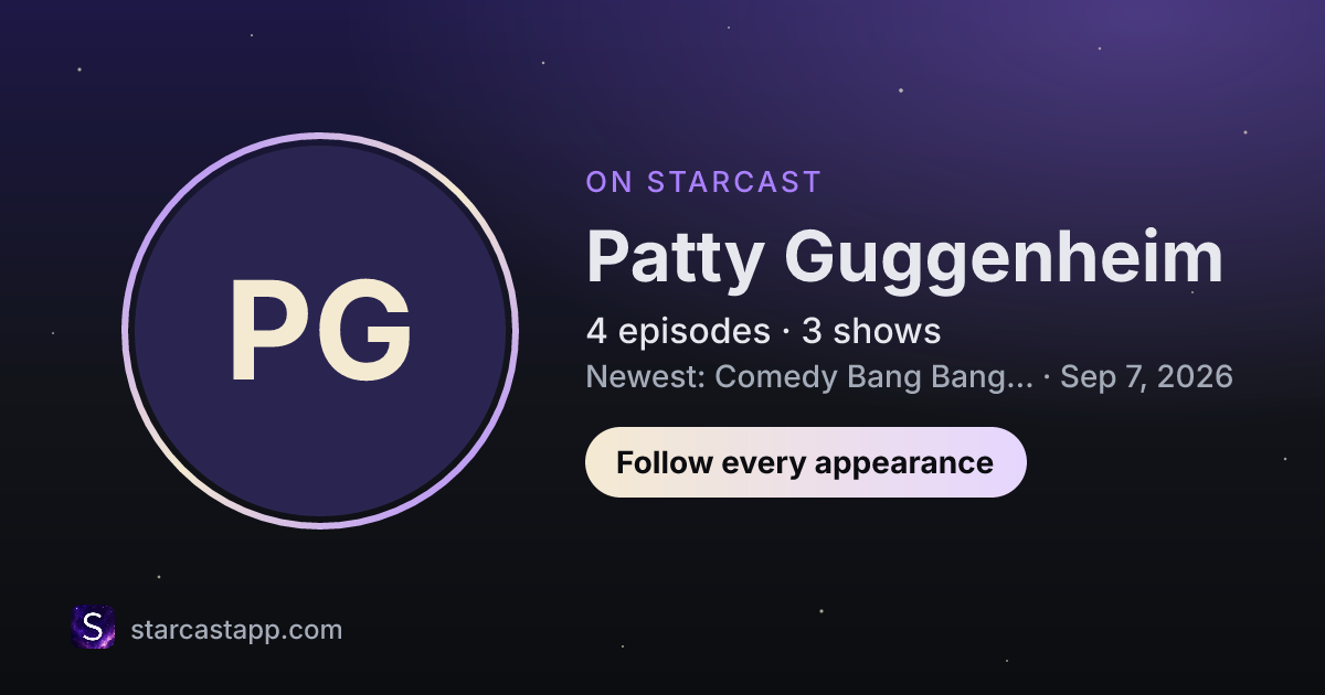 The preview card for Patty Guggenheim