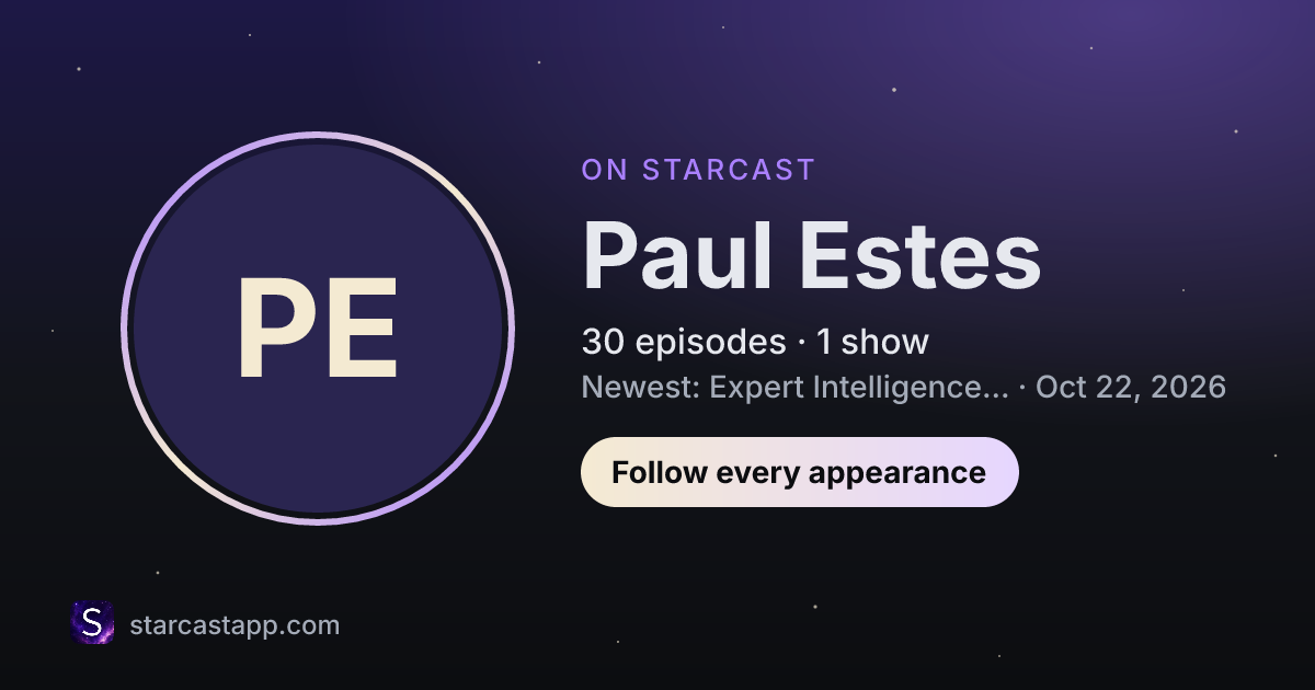 The preview card for Paul Estes