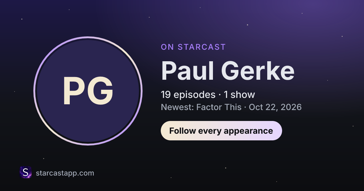 The preview card for Paul Gerke