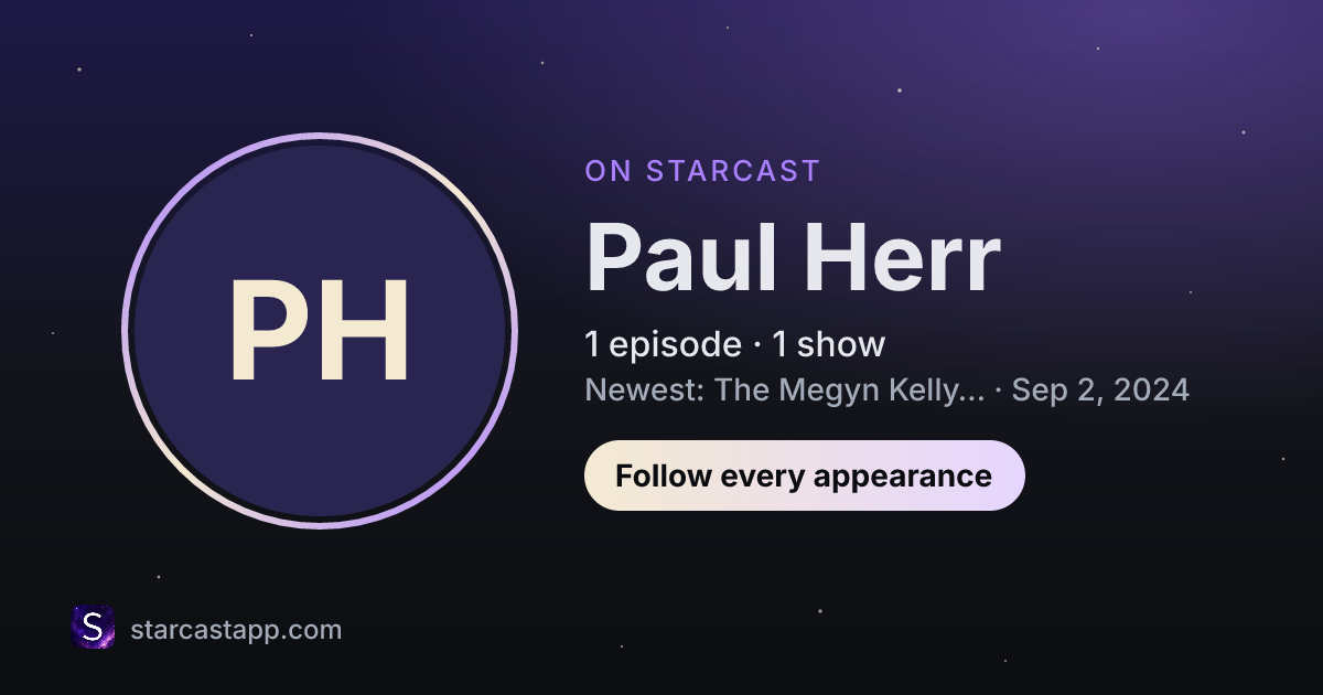 The preview card for Paul Herr