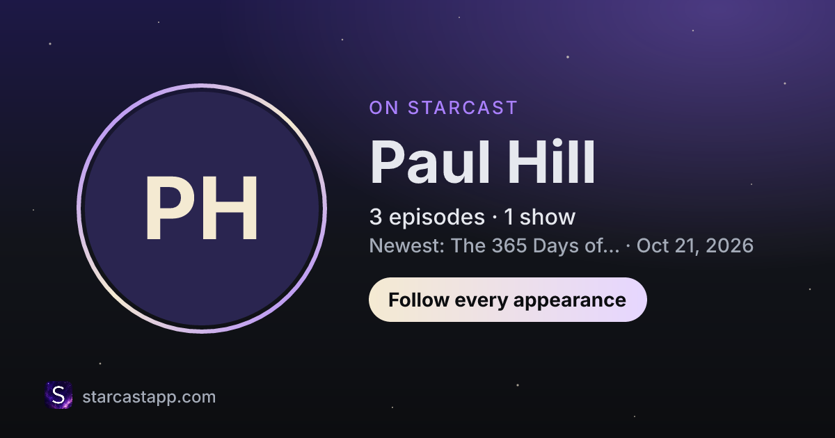 The preview card for Paul Hill