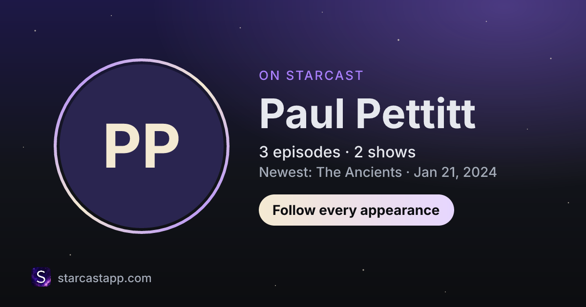 The preview card for Paul Pettitt