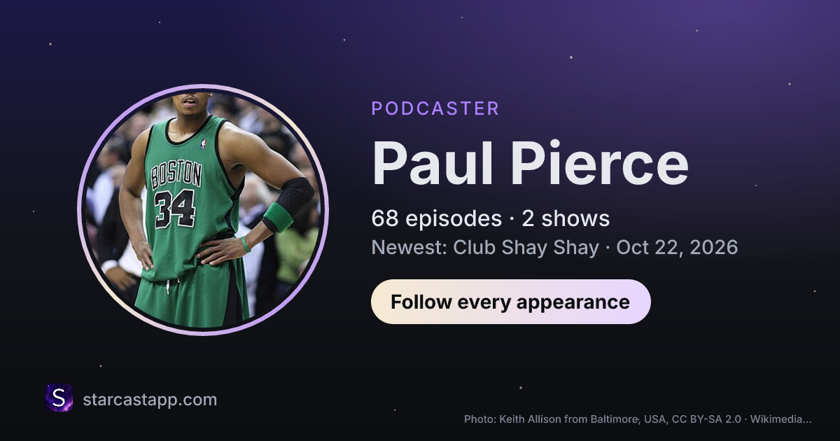 The preview card for Paul Pierce
