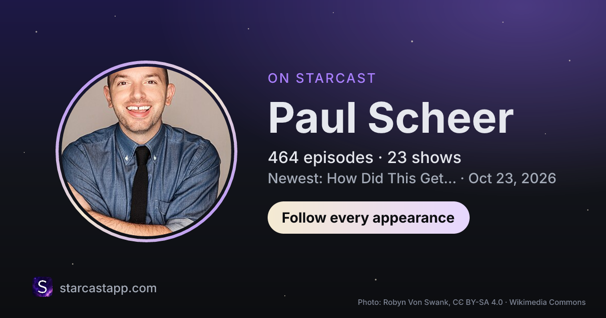 The preview card for Paul Scheer