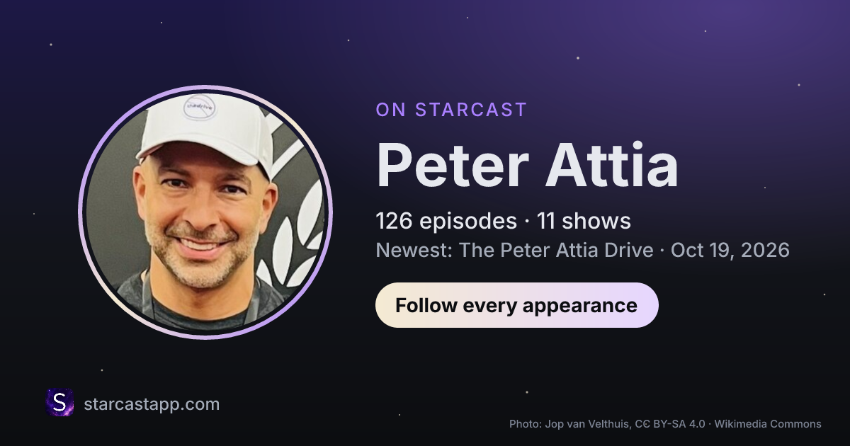 The preview card for Peter Attia
