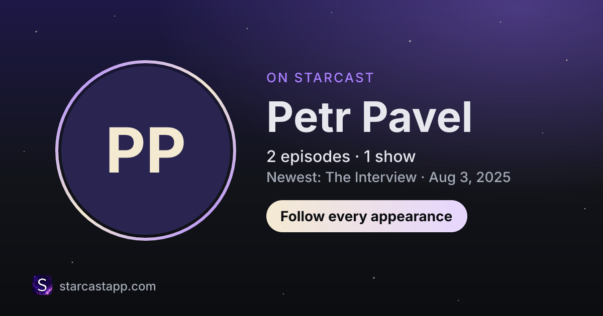 The preview card for Petr Pavel