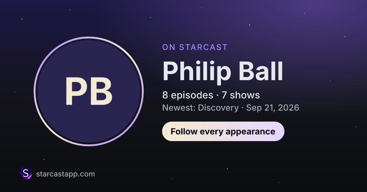 The preview card for Philip Ball