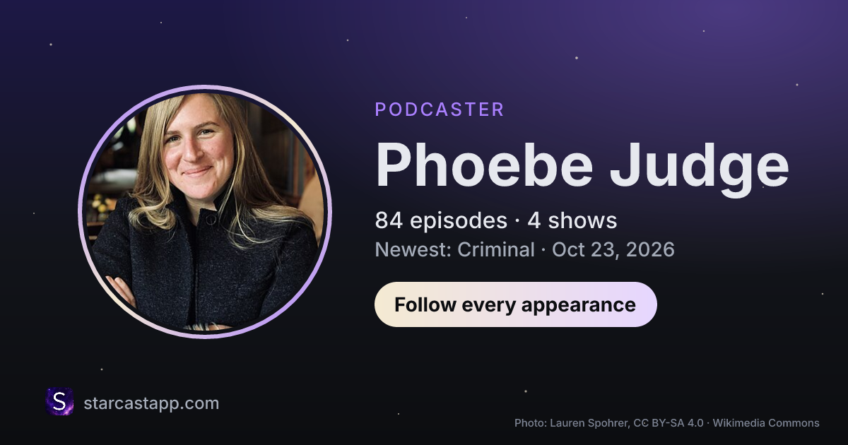 The preview card for Phoebe Judge