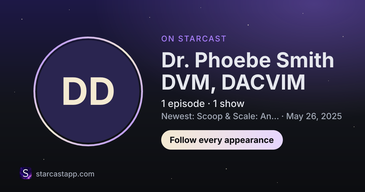 The preview card for Dr. Phoebe Smith DVM, DACVIM